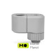 Фитинг для СВО Ekwb EK-Quantum Torque Double Rotary Offset 28 - Satin Titanium (3831109893487) (UA)