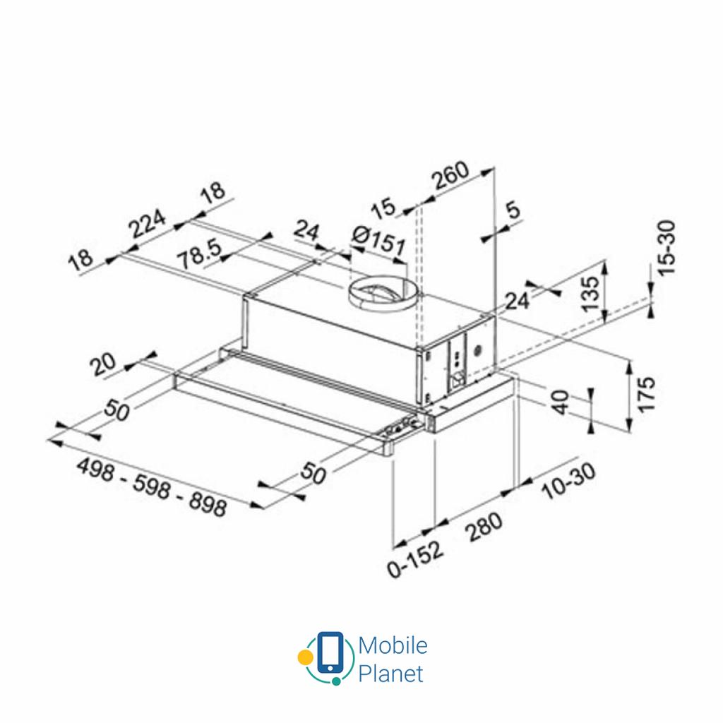 Franke Flexa FTC 612 WH V2 (110.0200.734) (UA) Фільтри: жирової; Тип