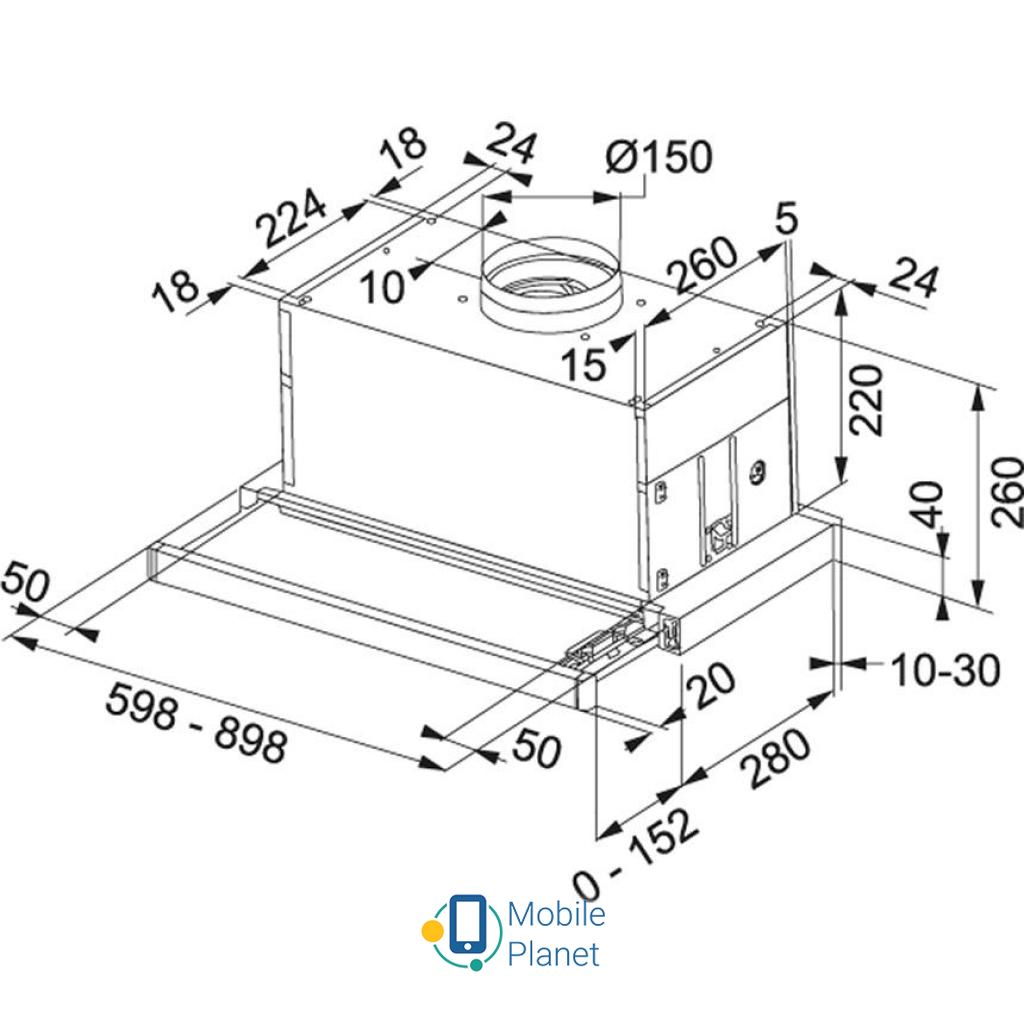 Franke Maxima FTC 626 XSL (110.0275.345) (UA) Фільтри: алюмінієвий; Тип