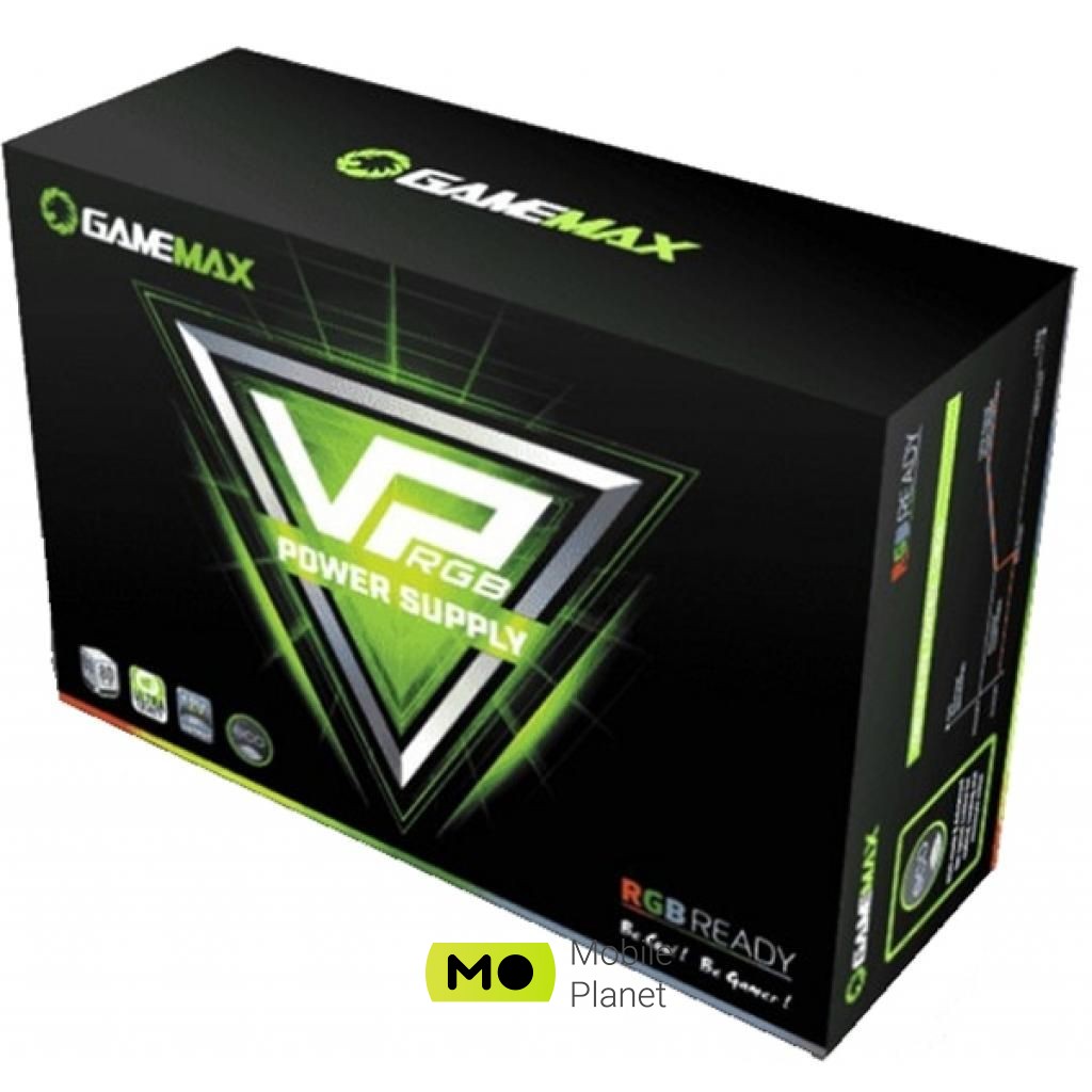GAMEMAX 600W (VP-600-RGB) (UA) Тип БП: для комп'ютерів; Стандарт