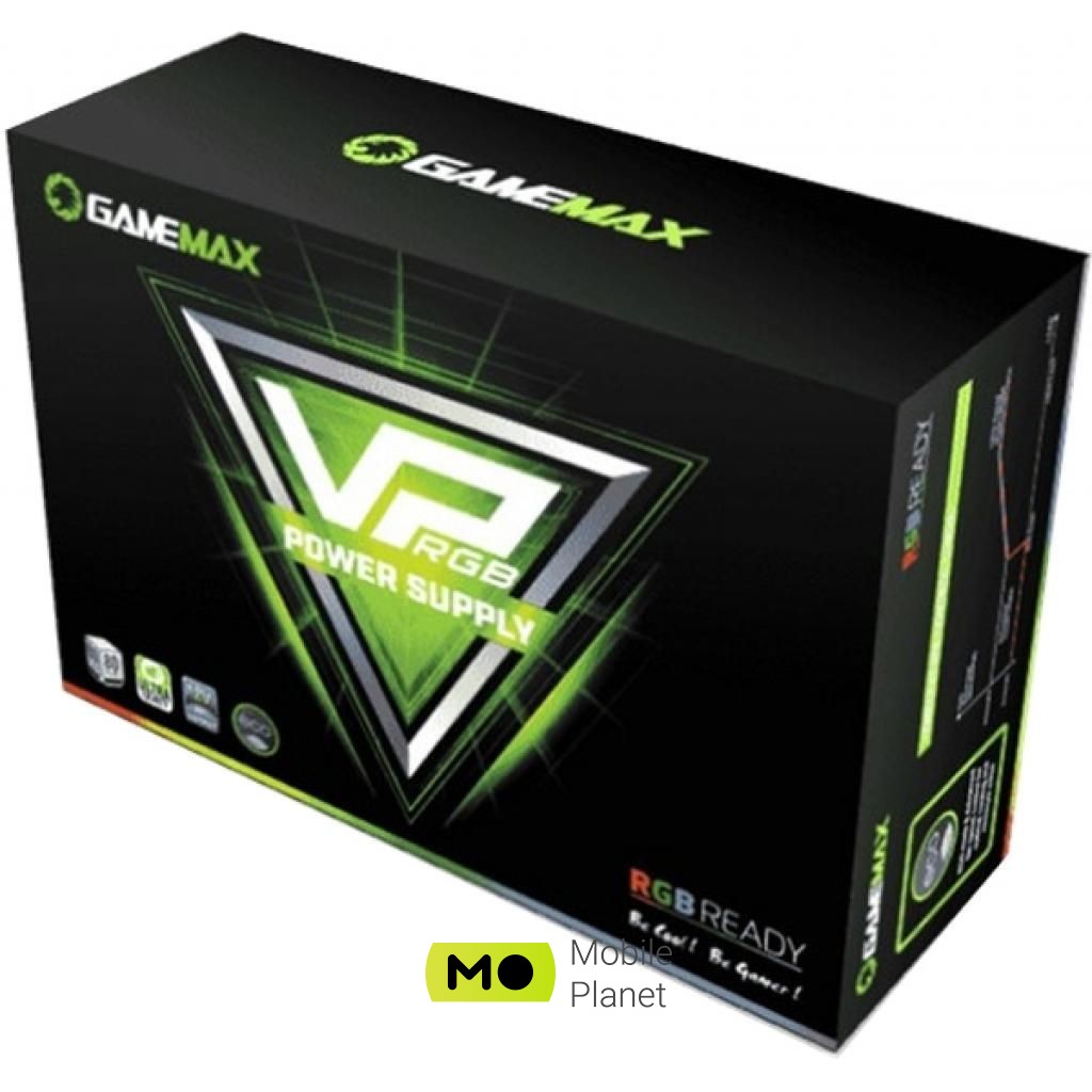 GAMEMAX 800W (VP-800-M-RGB) (UA) Тип БП: для компьютеров;