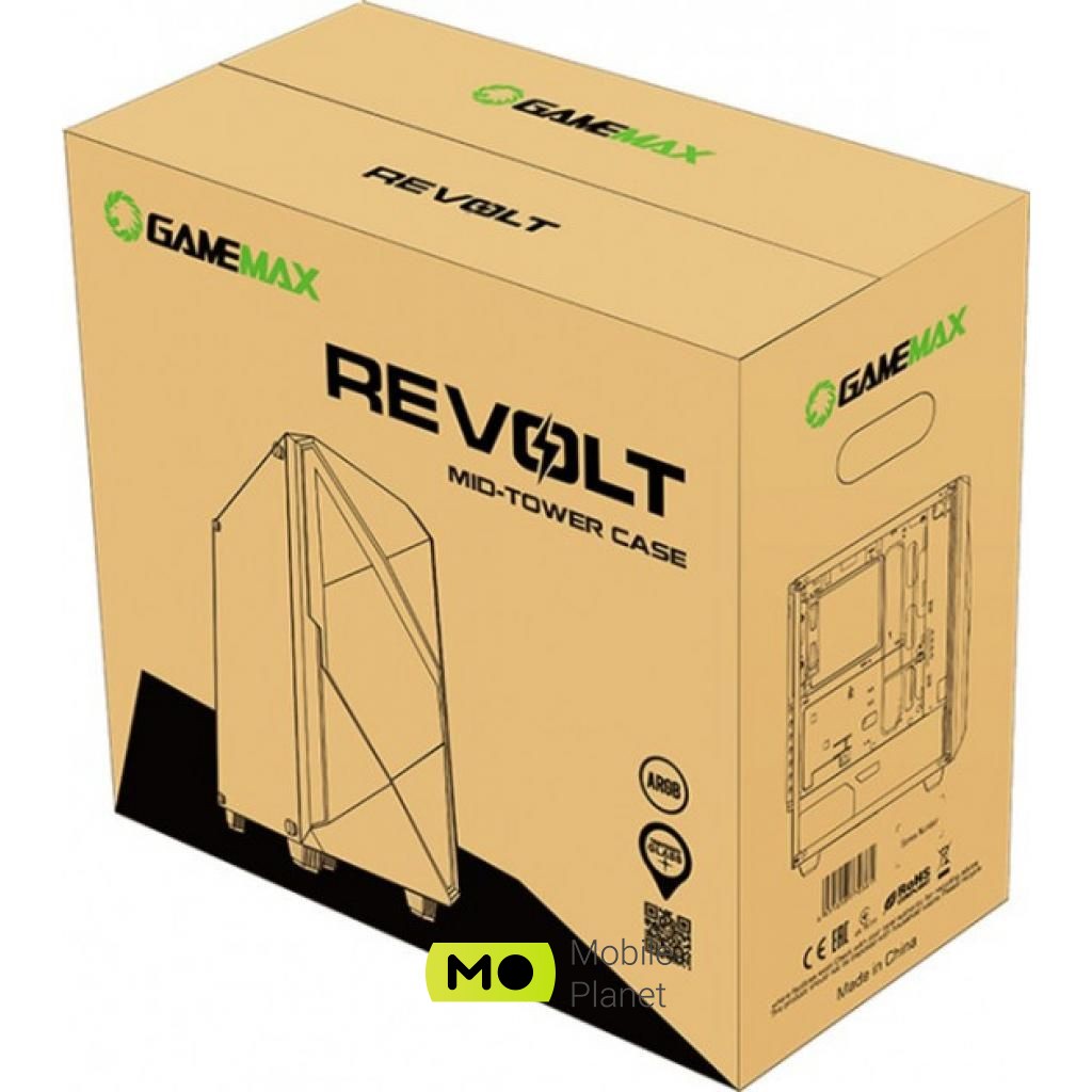 GAMEMAX Revolt (UA) Клас корпусу: Геймерські;