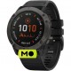 Garmin Fenix 6X Pro Solar Titanium Carbon Grey DLC with Black Band (010-02157-21/26)