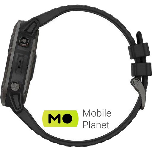 Garmin Fenix ​​6X Pro Solar Titanium Carbon Grey DLC with Black Band (010-02157-21/26) Лінійка: Fenix ​​6X Pro; Пульсометр: +