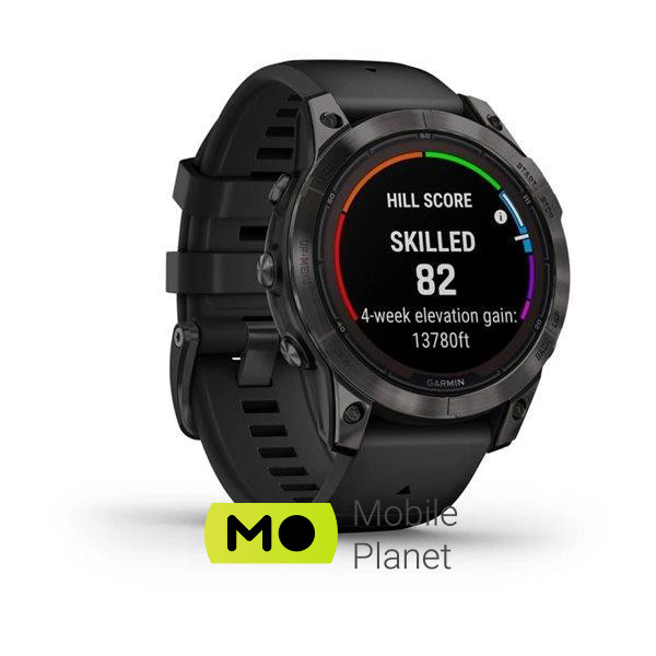 Garmin Fenix 7 Pro Sapphire Solar Carbon G. DLC Tit. with Black Band (010-02777-10/11) Бренд: Garmin; Линейка: Fenix 7 Pro; iOS: