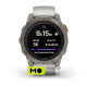Garmin Fenix 7 Pro Sapphire Solar Titanium w. Fog Gray/Ember O. Band (010-02777-20/21)