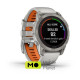 Garmin Fenix 7 Pro Sapphire Solar Titanium w. Fog Gray/Ember O. Band (010-02777-20/21)