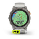 Garmin Fenix 7 Pro Sapphire Solar Titanium w. Fog Gray/Ember O. Band (010-02777-20/21)