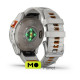 Garmin Fenix 7 Pro Sapphire Solar Titanium w. Fog Gray/Ember O. Band (010-02777-20/21)