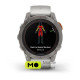 Garmin Fenix 7 Pro Sapphire Solar Titanium w. Fog Gray/Ember O. Band (010-02777-20/21)