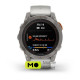 Garmin Fenix 7 Pro Sapphire Solar Titanium w. Fog Gray/Ember O. Band (010-02777-20/21)