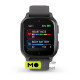 Garmin Venu Sq 2 Slate Aluminum Bezel with Shadow Gray Case and Silicone Band (010-02701-00/10)