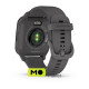 Garmin Venu Sq 2 Slate Aluminum Bezel with Shadow Gray Case and Silicone Band (010-02701-00/10)