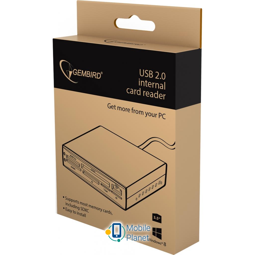 GEMBIRD FDI2-ALLIN1-02-B (UA) Тип: внутрішній 3.5 ; Колір: