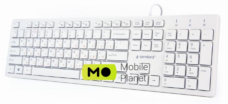 Gembird KB-MCH-03-W-UA White USB UKR Інтерфейс підключення: USB; Тип