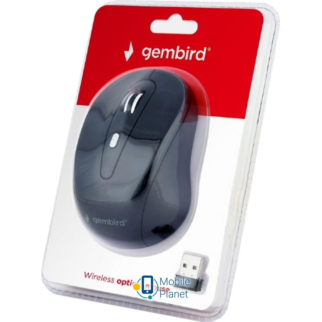 GEMBIRD MUSW-6B-01-B Black (MUSW-6B-01) (UA) Тип: Беспроводные; Подключение: