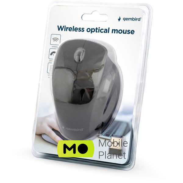 Gembird MUSW-6B-02 Wireless Black (MUSW-6B-02) (UA) Тип: Оригинальный дизайн;
