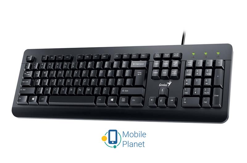 Genius KM-160 UKR (31330001419) USB Black (UA) Подключение: проводное;