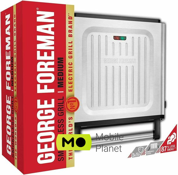 George Foreman Smokeless Grill (28000-56) Тип: електрогриль; Нагрівальний
