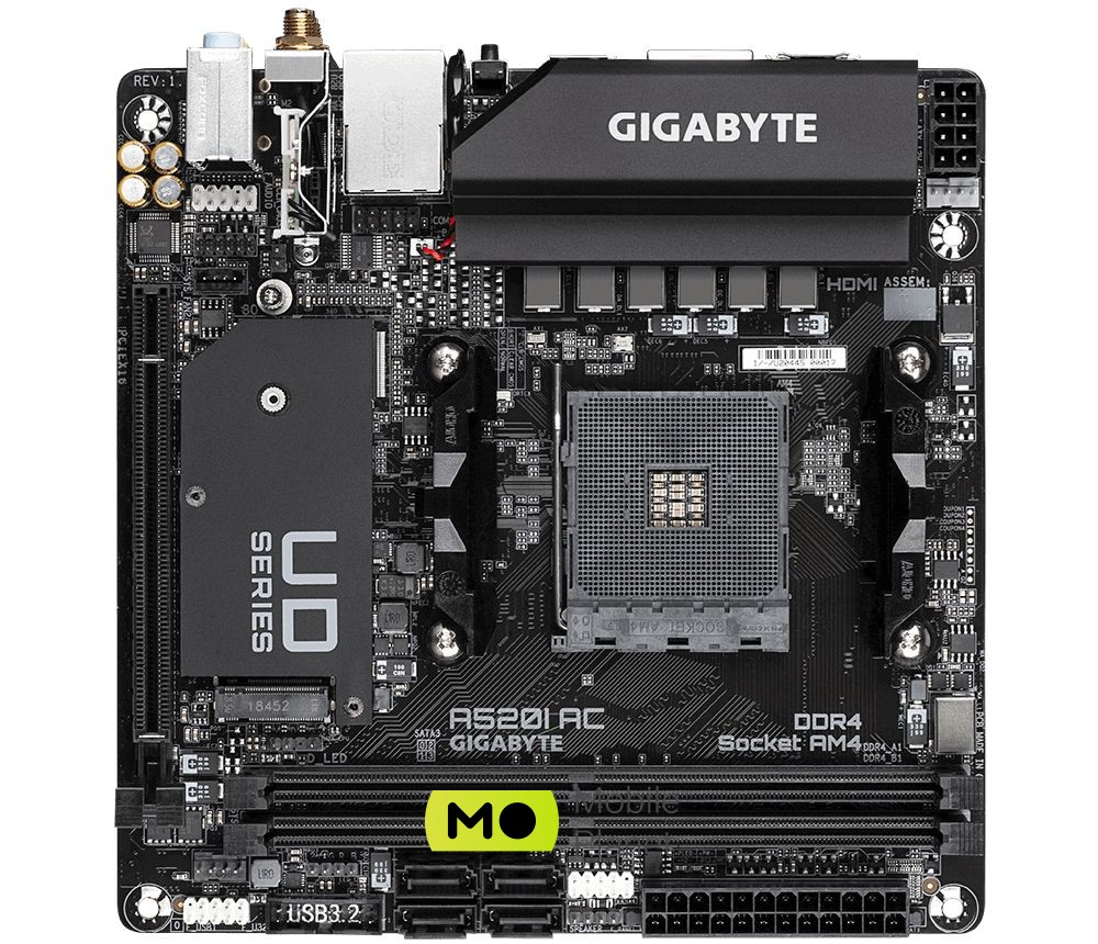 Gigabyte A520I AC EU Поддерживаемые процессоры: AMD