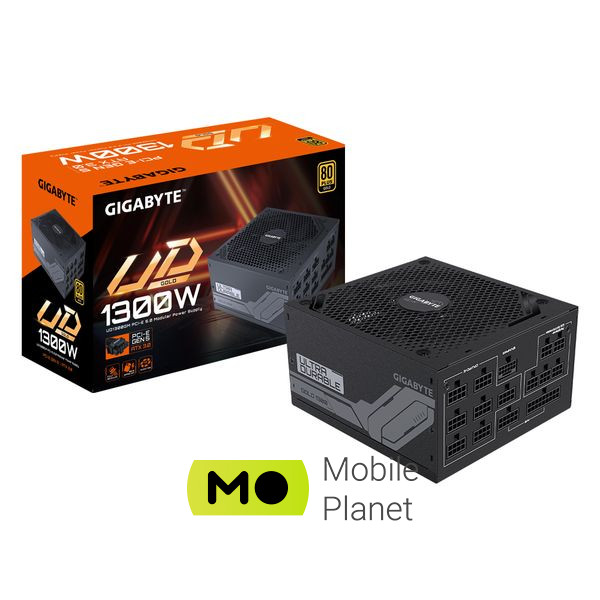 Gigabyte UD1300GM PG5 PCIe 5.0 1300W 80 Plus Gold (GP-UD1300GM PG5) EU Максимальна потужність; Вт: 1300