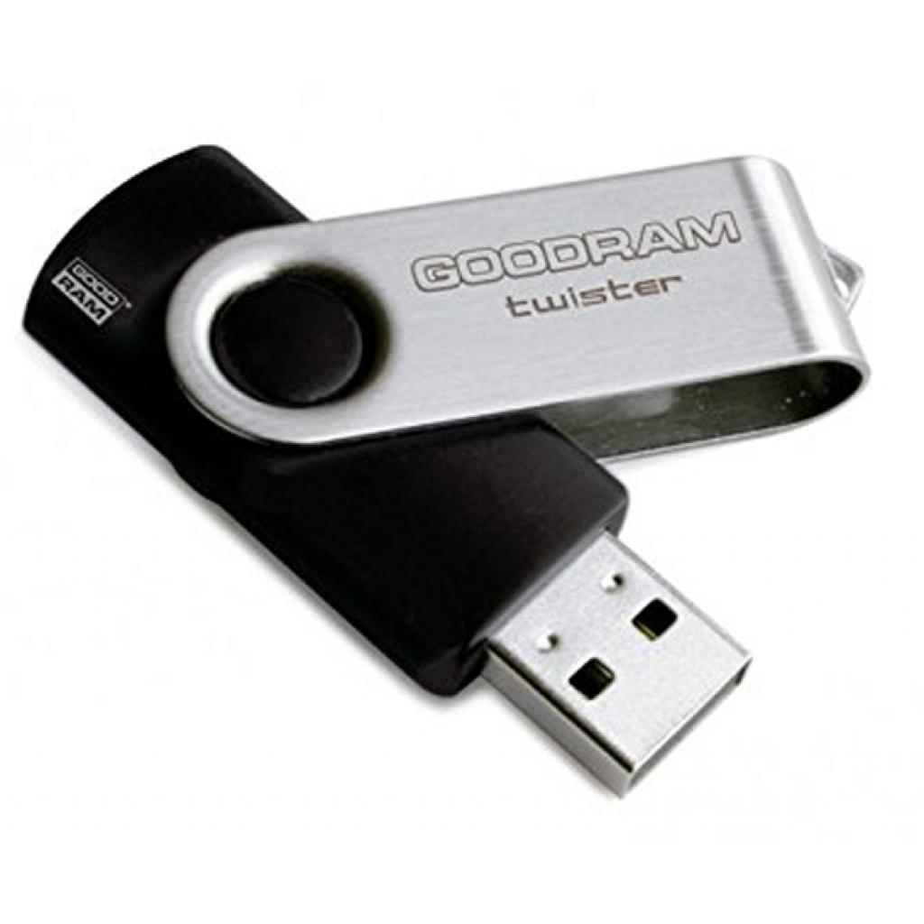 GOODRAM 8GB Twister Black USB 2.0 (UTS2-0080K0R11) Артикул UTS2-0080K0R11