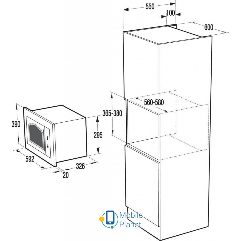 Gorenje BM235CLB Тип: мікрохвилі, гриль;