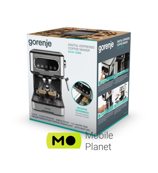 Gorenje ESCM15DBK (UA) Тип: ріжкова еспресо; Тип