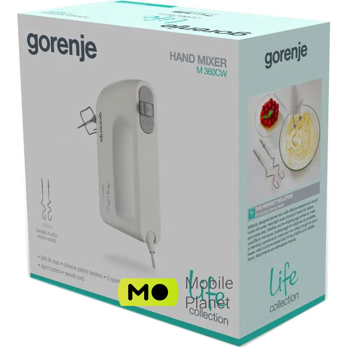 GORENJE M360CW Модель: M360CW; Потужність: 345 Вт;