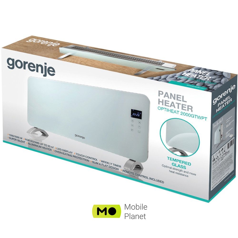 GORENJE OptiHeat 2000GTWPT Модель: OptiHeat 2000GTWPT; Споживана