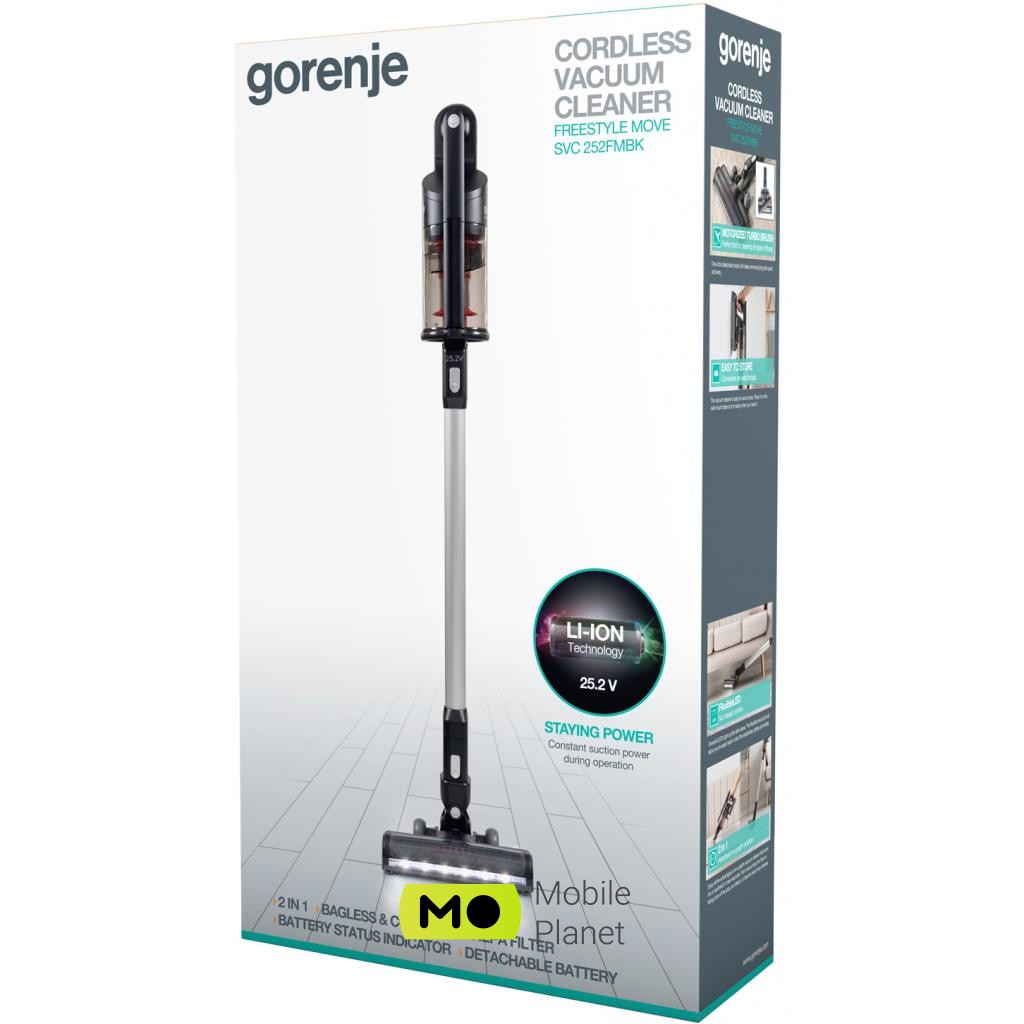 Gorenje SVC252FMBK Тип пилососа: ручний; Тип