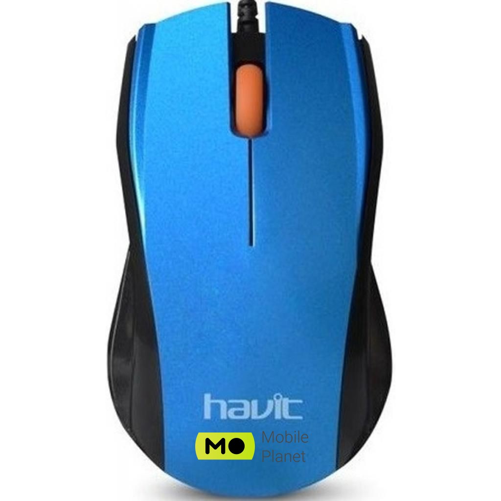Havit HV-MS689 USB Blue (23367) (UA) Тип: дротові; Призначення: для