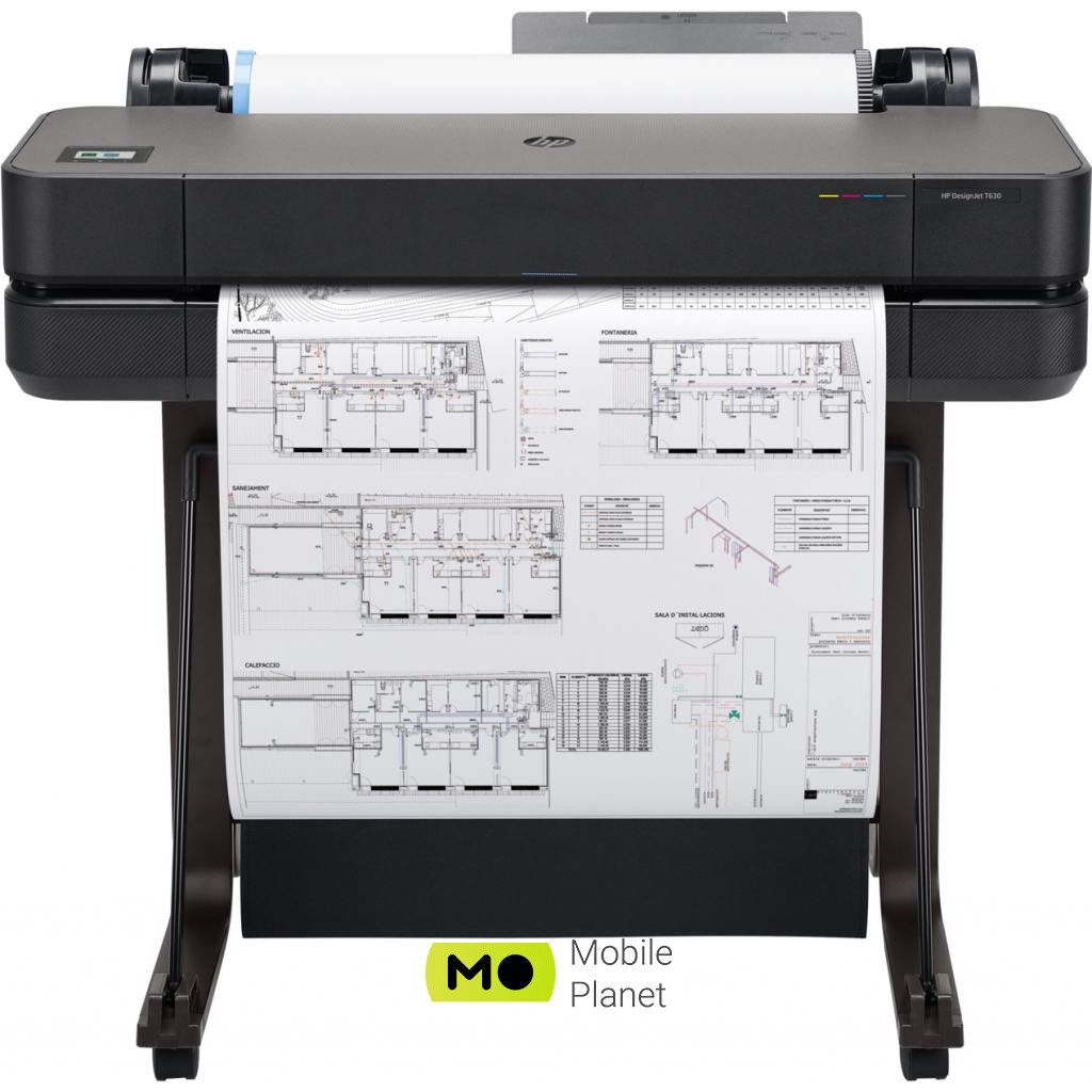HP DesignJet T630, 24 c WiFi (5HB09A) (UA) Технологія друку: струменевий;