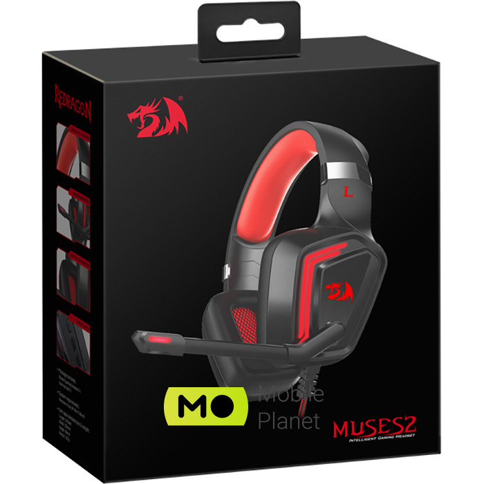 Ігрові навушники REDRAGON Muses 2 (77909) (UA) Модель: Muses 2; Підключення: