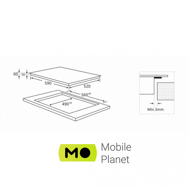Interline HIV 569 SIZ BA Ширина, см: 59; Глибина, см: 52;