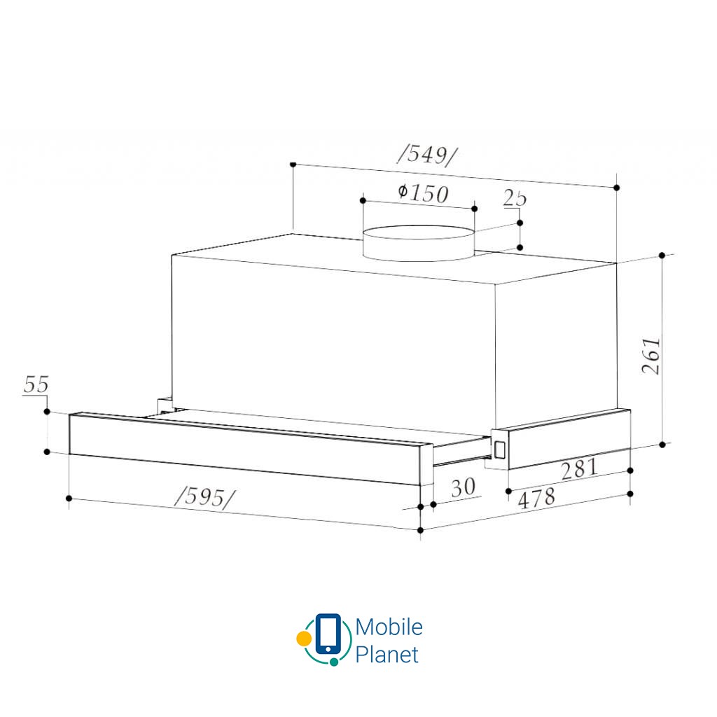 INTERLINE SLIM ULTRA X/S A/60  Фільтри: алюмінієвий; Тип
