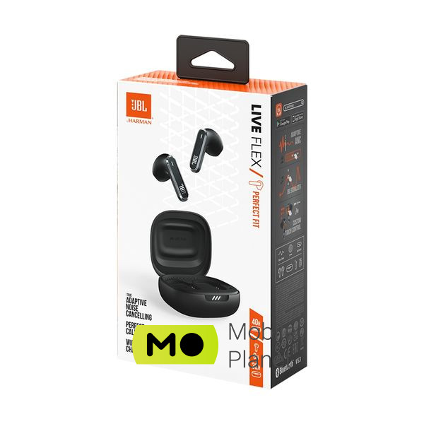 JBL Live Flex Black (JBLWFLEXBLK) Тип: TWS (True Wireless Stereo); Призначення: