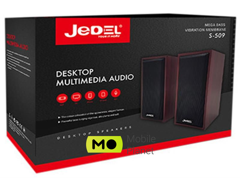 Jedel S-509 Black Формат акустики: 2.0; Тип: