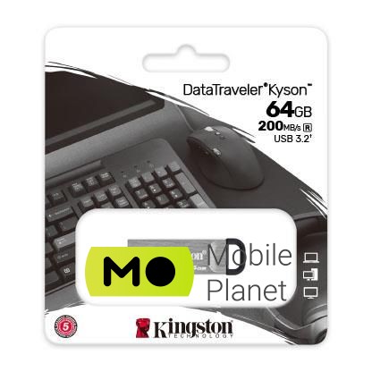 Kingston DT Kyson (DTKN / 64GB) Інтерфейс підключення: USB 3.2;