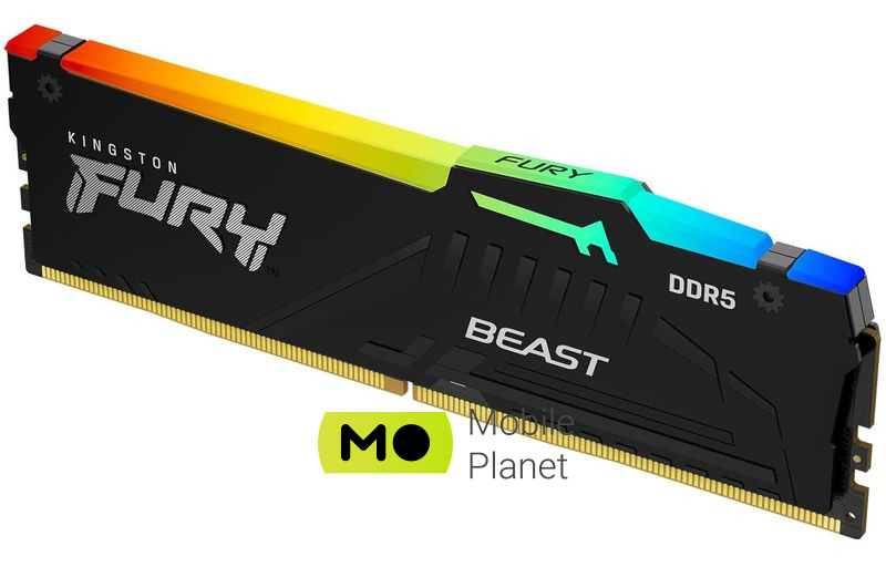 Kingston FURY 16GB (1x16GB) 5200MHz CL40 Beast RGB (KF552C40BBA-16) EU Серія: Beast Rgb; Тип пам'яті: DDR5;