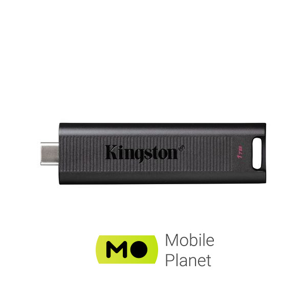 Kingston USB-накопичувач 1TB DataTraveler Max USB 3.2 Gen 2 Type-C Black (DTMAX/1TB) (UA) Тип: Високошвидкісні; Об'єм