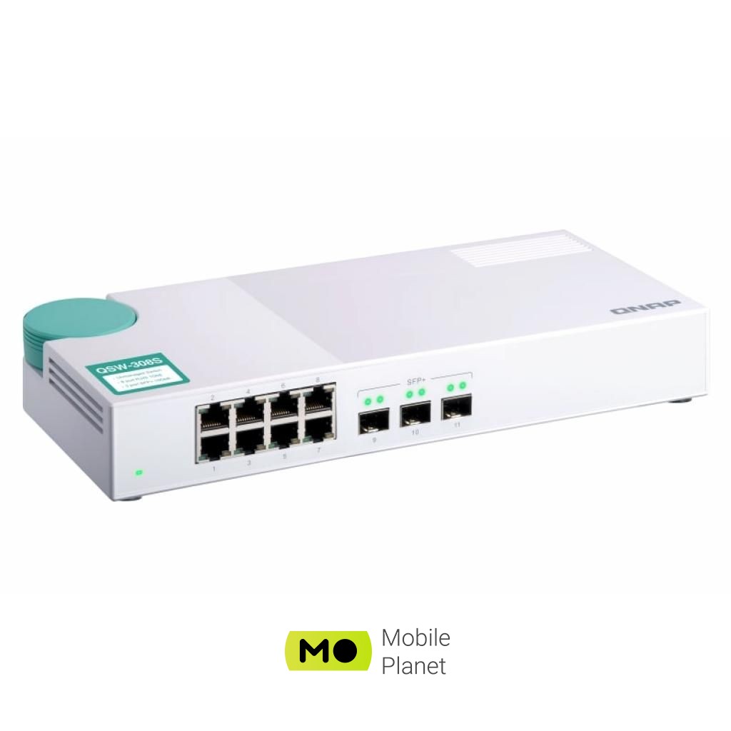 Коммутатор сетевой QNap QSW-308S (UA) Размер таблицы МАС-адресов 16000 Кб