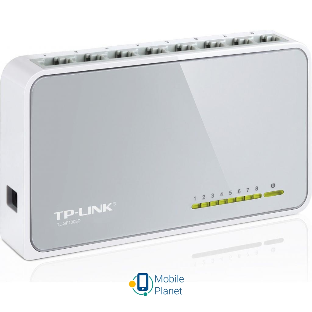 Коммутатор сетевой TP-Link TL-SF1008D Тип: неуправляемый; Форм-фактор: