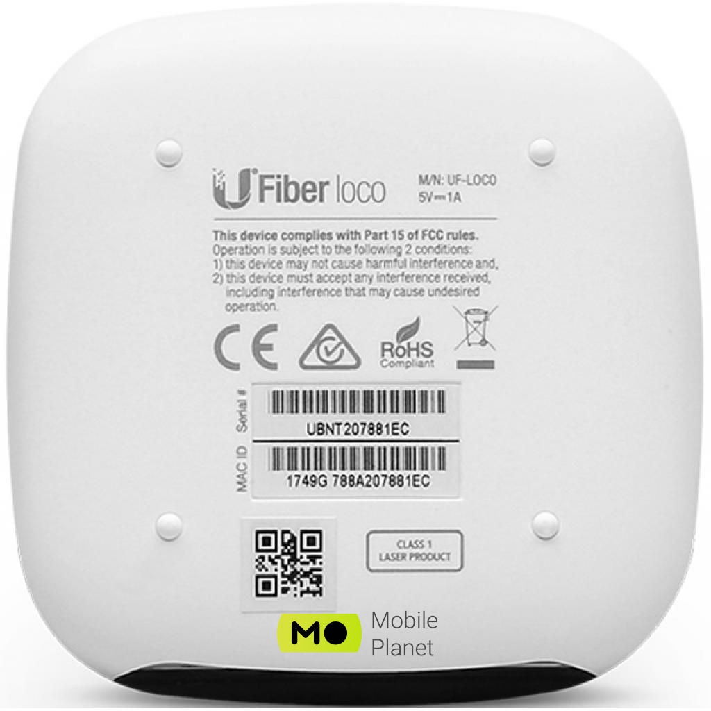 Комутатор мережевий Ubiquiti UF-LOCO (UA) Тип: керований; Форм-фактор: