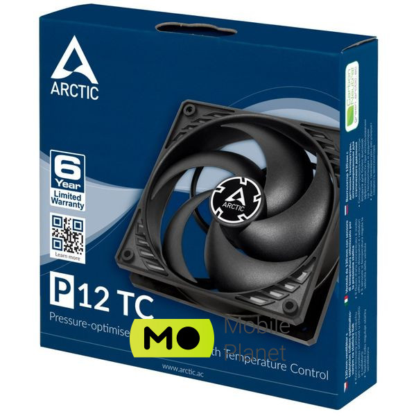 Кулер для корпусу Arctic P12 TC (ACFAN00176A) (UA) Кількість вентиляторів: 1;