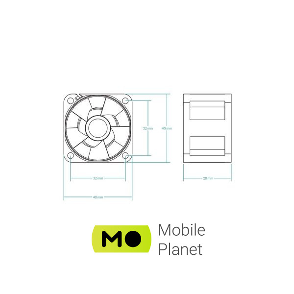 Кулер для корпусу Arctic S4028-6K (ACFAN00185A) (UA) Кількість вентиляторів: 1;