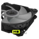 Кулер для корпуса ASUS GT301 ARGB/BK (90DA0040-B00000) (UA)