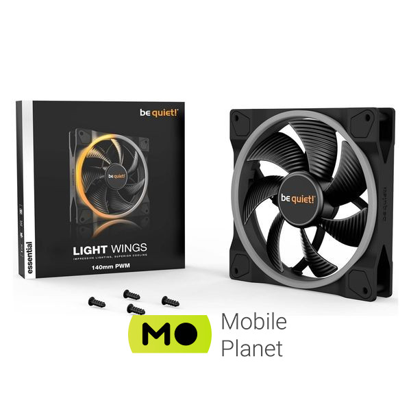 Кулер для корпусу Be Quiet! Light Wings 140mm PWM (BL074) (UA) Кількість вентиляторів: 1;