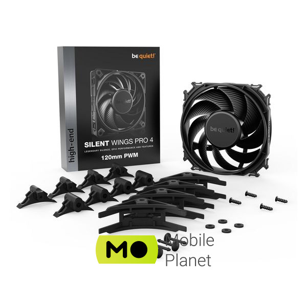 Кулер для корпусу Be Quiet! Silent Wings PRO 4 120mm PWM (BL098) (UA) Кількість вентиляторів: 1;