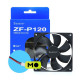 Кулер для корпуса Zezzio ZF-P120 2pin (UA)